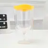 Copa de vino de plástico de 10 oz suministro directo de fábrica doble PS transparente vaso de cerveza acrílico para exteriores taza de café