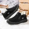 Nuevos Zapatos de Algodón de Invierno para Hombre Botines Cortos Cálidos con Felpa y Algodón Suela Gruesa Cómodos Botas de Nieve Cómodas Versátiles Botas de Algodón