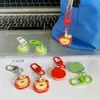 Chaveiro Simulado de Maçã Mini Pingente de Fruta Decoração de Mochila de Menina Melhor Amigo Presente de Casal Acessórios Atacado