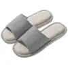 Pantuflas de lino para interior, hogar, domésticas, pantuflas frescas para mujer, ropa de casa, resistentes al desgaste, antideslizantes, suela gruesa, pantuflas frescas de verano para hombre, venta al por mayor