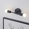 Lámpara Transfronteriza Popular Lámpara de Pared Doble Cabezal Americana LED Edison Simple de Hierro Baño Inodoro Wayfair