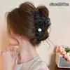 Pinzas grandes para el pelo coreanas para mujer, pinzas para el pelo de alta gama para la parte trasera de la cabeza, pinzas de tiburón al por mayor para cabello grueso, accesorios para el pelo
