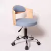 Silla de Computadora Compacta de Madera Maciza, Silla de Escritorio Sencilla, Silla Ajustable para Estudiantes, Silla Pequeña para Estudio en Casa con Respaldo, Silla de Oficina Giratoria