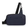 Bolso nuevo de nailon para hombre, bolso bandolera de un solo hombro, monedero vintage simple, bolso casual, bolso multifuncional de color liso