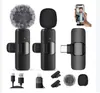 Micrófonos de solapa dual inalámbricos transfronterizos para grabación al aire libre en Tiktok, reducción de ruido, transmisión en vivo por Bluetooth y grabación