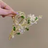 Novo Estilo Presilha de Cabelo com Pérolas e Strass Estilo Ins Meia-Lua Quadrada Coração Shark Clip Acessório de Cabelo Estilo Coreano para Mulheres