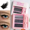 Pestañas postizas transfronterizas para párpados simples, cuencas oculares hinchadas, capas degradadas anguladas, pestañas mestizas, Amazon DIY comercio exterior