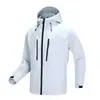 Jaqueta com Capuz Estilo Novo para Homens, Corta-vento Masculino Moderno e Tendência, Jaqueta Masculina de Primavera e Outono, Casaco Impermeável e à Prova de Vento