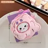 Bolsa de monedas original Tengyi de fruta animal linda, decoración para mochila de niña, llavero, colgante, bolsa para auriculares, bolsa de almacenamiento