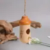 En Stock Casa de Pájaros de Madera Decoración Exterior Comedero para Colibríes Estilo Colgante Nido de Pájaros Pastoral Casa de Madera Casa de Pájaros DIY Adorno Colgante