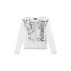 2026 Moda Oscura Punk de Moda para Hombres y Mujeres Ins Nuevo Harajuku Camiseta de Manga Larga con Estampado y Cuello Redondo Ropa Gótica