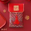Sobre rojo de tela Año Nuevo boda inauguración de casa cambio diez mil yuanes bolsa de sobre rojo creativa boda cumpleaños cumpleaños luna llena ganancia está sellado