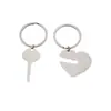 2026 Llavero de Pareja Acero Inoxidable Colgante de Llave Corazón Se Puede Grabar Regalo Creativo para Pareja Accesorios Acero de Titanio