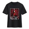 Camiseta Crazy Gambling Deep Animação Círculo Casal Masculino e Feminino Estudante Manga Curta Lua Amarela Luna Cobra Manga Sonho Camiseta de Algodão
