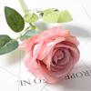 Simulación Rosa Sencilla Grande de Lana Rosa para el Hogar Boda Decoración Día de San Valentín Flor Falsa Rosa Roja Artificial Lote