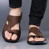 Sandalias Nuevas de Verano Transfronterizas Talla Grande Antideslizantes de Moda Estilo Coreano Versátiles 48 Sandalias Zapatos Casuales de Playa para Hombre