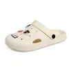 Zuecos cerrados para mujer para uso en casa, pantuflas antideslizantes para baño para bañarse en verano, de suela blanda, ligeros, se pueden usar afuera, pantuflas para hombre