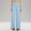 Nuevos Pantalones de Yoga de Pierna Ancha Transfronterizos para Mujer, Pantalones Largos Rectos Casuales Holgados con Bolsillos, Pantalones Deportivos para Correr y Ciclismo al Aire Libre
