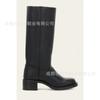 Comercio Exterior Transfronterizo Nueva Era Europea y Americana Retro Botas Vaqueras de Campus para Mujer Tallas Grandes Botas Otoño e Invierno para Mujer
