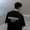 Representar Camiseta de Verano de Manga Corta para Hombre con Diseño de Tiburón Lavada Estilo Retro Antiguo Marca de Moda Europea y Americana