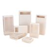 Cajas de Cartón Kraft Plegables con Cajón en Stock, Empaque Mate de Cartulina Blanca para Ropa Interior y Calcetines, Empaque Transparente Ecológico, Personalización al por Mayor