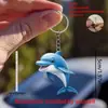 Chaveiro de Acrílico com Impressão Plana 2D Transfronteiriço - À Prova d'Água, Design de Pinguim Cartoon Fashionável, Muito Adequado