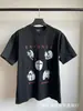 Erd Melancólico Rico Segunda Generación Estampado de Letras Viejo Holgado Retro Vintage Camiseta de Manga Corta para Hombre y Mujer Tendencia Verano