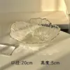 Prato de Frutas de Vidro, Luxo Leve, High-End, para Uso Doméstico, Mesa de Centro da Sala de Estar, Sensação de Alta Classe, Cesta Exquisita de Cristal para Exibir Doces e Lanches