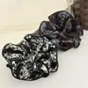 Goma para el pelo de tela arrugada estilo coreano de cuatro capas, Diadema de moda en color azul y café, Elegante accesorio para el cabello
