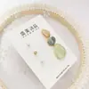 Oferta especial moda novo simples temperamento banhado a ouro real agulha de prata 925 real flor amor geométrico brincos brincos mulheres