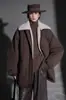2025 Nueva Parka Casual Coreana de Longitud Media con Cuello de Lana de Cordero Sintético, Cuello Solapa Cálido, Chaqueta de Plumas Patchwork de Invierno