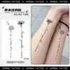 Lindos Adesivos de Tatuagem de Suco de Ervas em Frases Curtas em Inglês, Realistas, À Prova d'Água, Resistentes a Arranhões, Alta Qualidade, Adesivos de Tatuagem Realistas para Braço