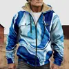 Chaqueta de Algodón Gruesa con Forro Polar, Estilo Étnico, Doble Bolsillo, Doble Capa Interior, Cremallera y Bolsillos de Parche, Patrón Transfronterizo 2025, para Abrigo