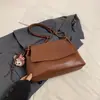 Bolso Retro de Gran Capacidad para Otoño e Invierno para Mujer 2024 Nuevo Versátil Bolso de Mano de Cuero Suave Bolso Cruzado de Hombro con Cadena de Alta Gama