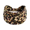 Diadema con Estampado de Leopardo, Cebra y Serpiente Europea y Americana Sexy para Mujer Diadema Elástica Nudo Diadema Deportiva