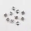 Accesorios de Joyería Étnicos Estilo Chino DIY Venta al por Mayor Aleación Flor de Loto Accesorios Pequeños Adornos de Flor de Loto Doble Colgante