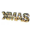 Iluminación Combinada de Letras Navideñas Adornos Lámpara de Letras de Madera Artesanías con Efecto Rústico Iluminación Festiva