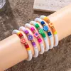 Los Brazaletes de Cerámica Suave de Colores Bohemios Europeos y Americanos Más Vendidos de Xiyin, Brazaletes Apilables de Flor Dopamina de Verano