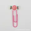 Nuevos Marcapáginas Navideños de Dibujos Animados Fluorescentes Transfronterizos en Stock Coloridos Lindos Creativos Clips de Papel Papelería Clips de Papel