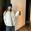 Otoño/Invierno 2026 Nuevo Chaleco Holgado con Cuello Redondo y Cordón para Mujer Estilo Coreano Tallas Grandes Chaleco Corto Chaqueta de Algodón Ropa de Abrigo Tendencia