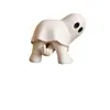 Nueva figura de fantasma transfronteriza, decoración de escritorio de Halloween con pose de dedo medio, un pequeño fantasma interesante