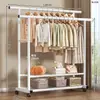 Perchero de pie para el hogar, dormitorio, balcón, dormitorio, tendedero simple, poste único, barra de secado interior