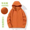 Venta directa de fábrica: chaqueta exterior a prueba de tres elementos, cortavientos softshell, estilo unisex, nueva colección primavera/otoño, chaqueta de montañismo cortavientos e impermeable