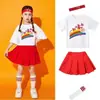Roupas de Cheerleading para Performance Infantil para Jogos Infantis Roupas de Coro em Grupo para Jardim de Infância Roupas de Dança de Cheerleading