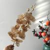 Materiais Florais para Véspera de Ano Novo Transfronteiriços, Eucalipto, Pequenas Frutas Vermelhas, Flores Artificiais Douradas para Festas de Natal e Ano Novo