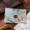 Bolsa para Tarjeta de Invitación de Estilo Antiguo Brocado Retro Patrón Repujado Sobre de Alta Gama Venta al por Mayor en Stock Tarjeta de Invitación Carta de Invitación