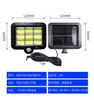 Luz de Jardín Recargable Solar, Luz Exterior con Sensor de Movimiento, Luz de Pared Impermeable Tipo Dividido, Luz con Sensor para Iluminación de Garaje