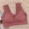 Exclusivo transfronterizo para tubo de pecho sexy de encaje de girasol envuelto sin aro de acero recogido anti-caída ropa interior anti-luz para mujer
