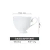 Taza de Café de Cerámica Jingdezhen Estilo Normcore Hotel Hogar Taza de Café de Porcelana de Hueso Juego de Taza y Platillo de Café Europeo Americano