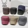 Chapéu de aba reta vintage lavado transfronteiriço para homens, boné de beisebol retrô em jeans, chapéu de proteção solar para atividades ao ar livre, chapéu versátil casual